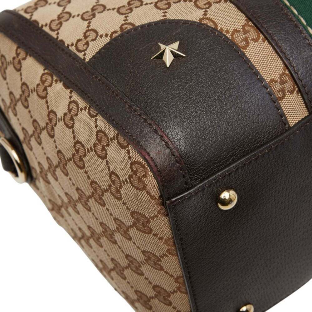 GUCCI Authentic Brown Leather Shoulder Bag - Picture 4 of 12